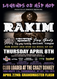 Rakim at The Crazy Donkey, Farmingdale NY