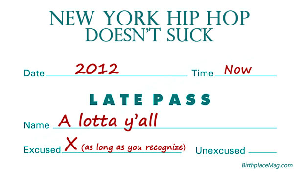 New York Hip Hop Back - Late Pass