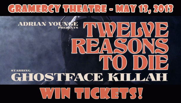 Adrian Younge - Ghostface Killah - 12 Reasons to Die Tour, Gramercy Theatre, NYC - Win tickets